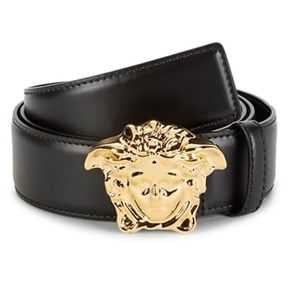 Versace Medusa Leather Belt